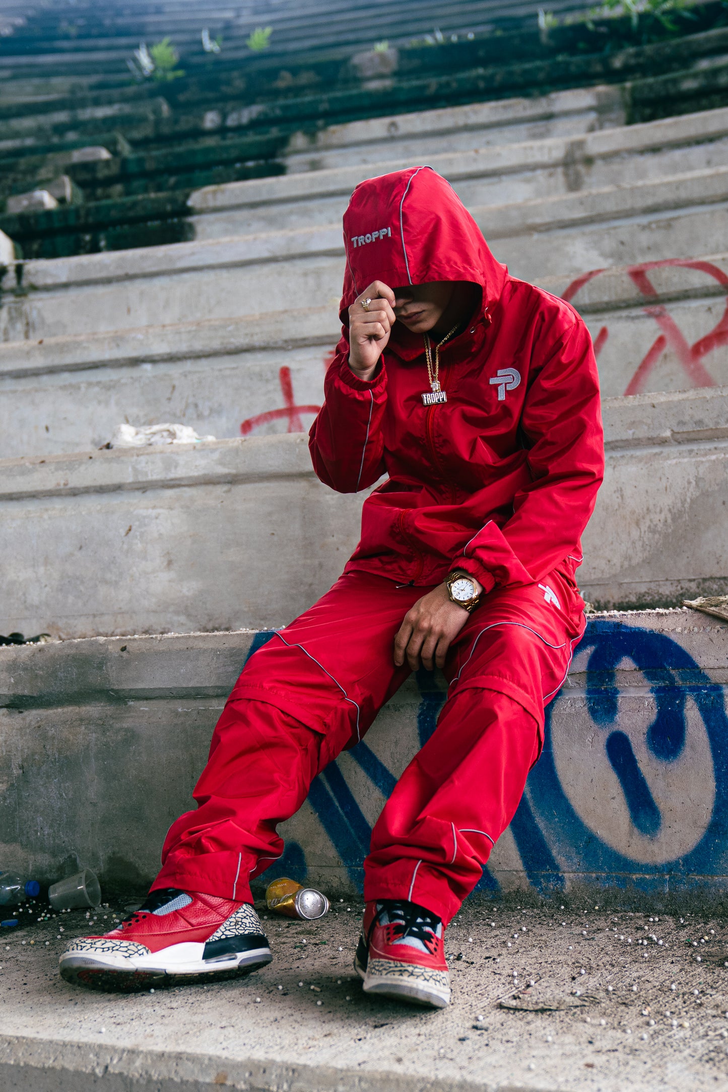 Red Reflective Tracksuit – Drop 3